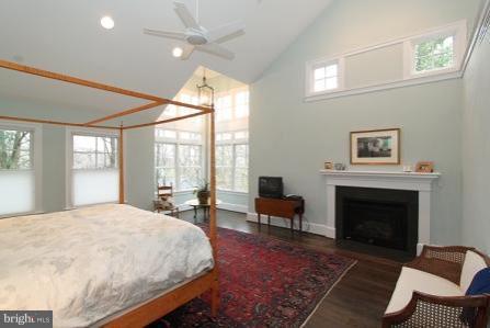 Master Bedroom with Vaulted Ceiling, Gas Fireplace