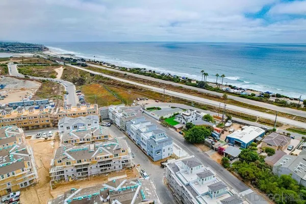 a view of a city that has tall buildings