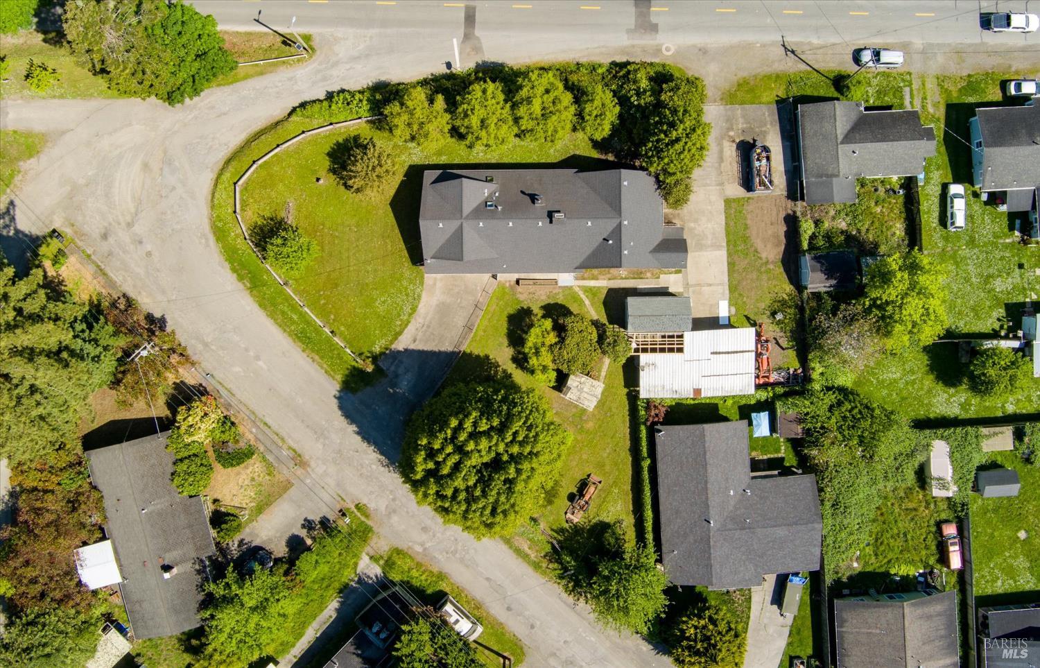 305 Belleview Avenue Rio Dell, CA 95562 - Photo 8 of 76 an aerial view of a house with a swimming pool