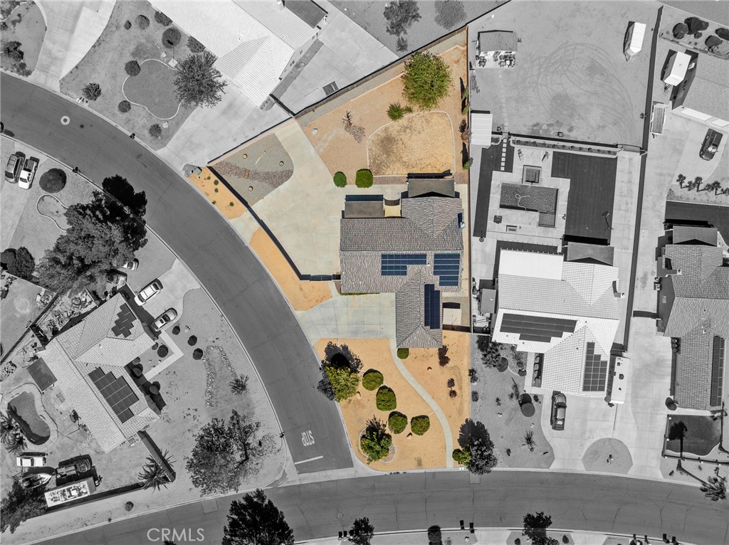 12949 Choco Road Apple Valley, CA 92308 - Photo 43 of 48 an aerial view of a house with outdoor space