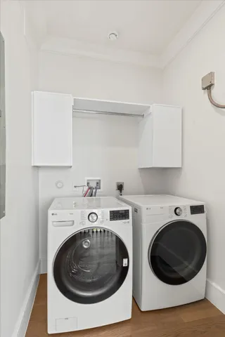 a view of a room with a window