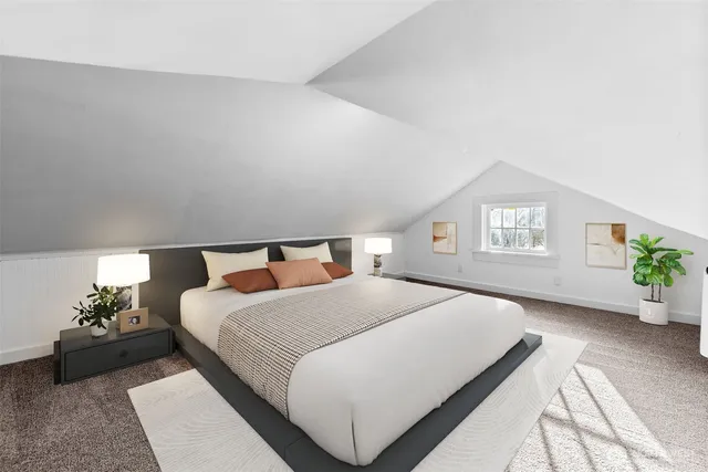 a front view of a house with yard