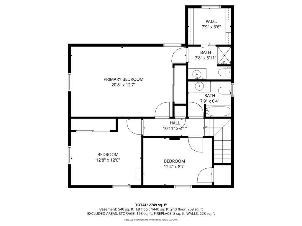 2304 Whiskey Creek Road Corning, NY 14830 - Photo 40 of 42 Second Floor Layout