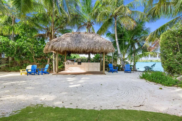 a view of outdoor space with seating area