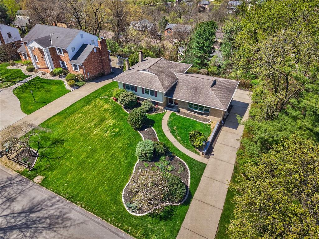 1768 Taper Drive Pittsburgh, PA 15241 - Photo 44 of 48 an aerial view of a house with garden space and street view