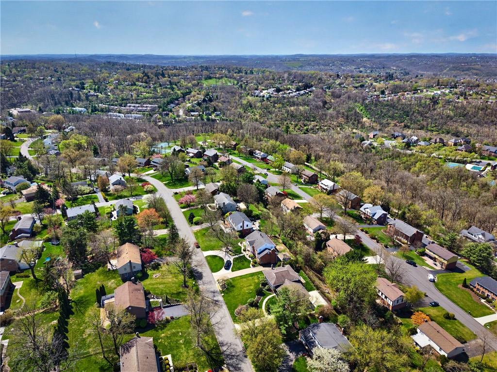 1768 Taper Drive Pittsburgh, PA 15241 - Photo 45 of 48 an aerial view of residential houses with outdoor space and trees