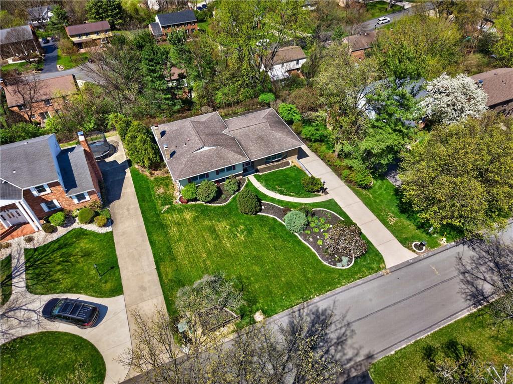 1768 Taper Drive Pittsburgh, PA 15241 - Photo 48 of 48 an aerial view of a house with garden space and street view