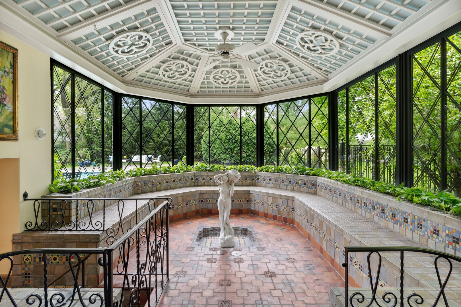 940 Private Road Winnetka, IL 60093 - Photo 22 of 68 a view of a patio with a large window