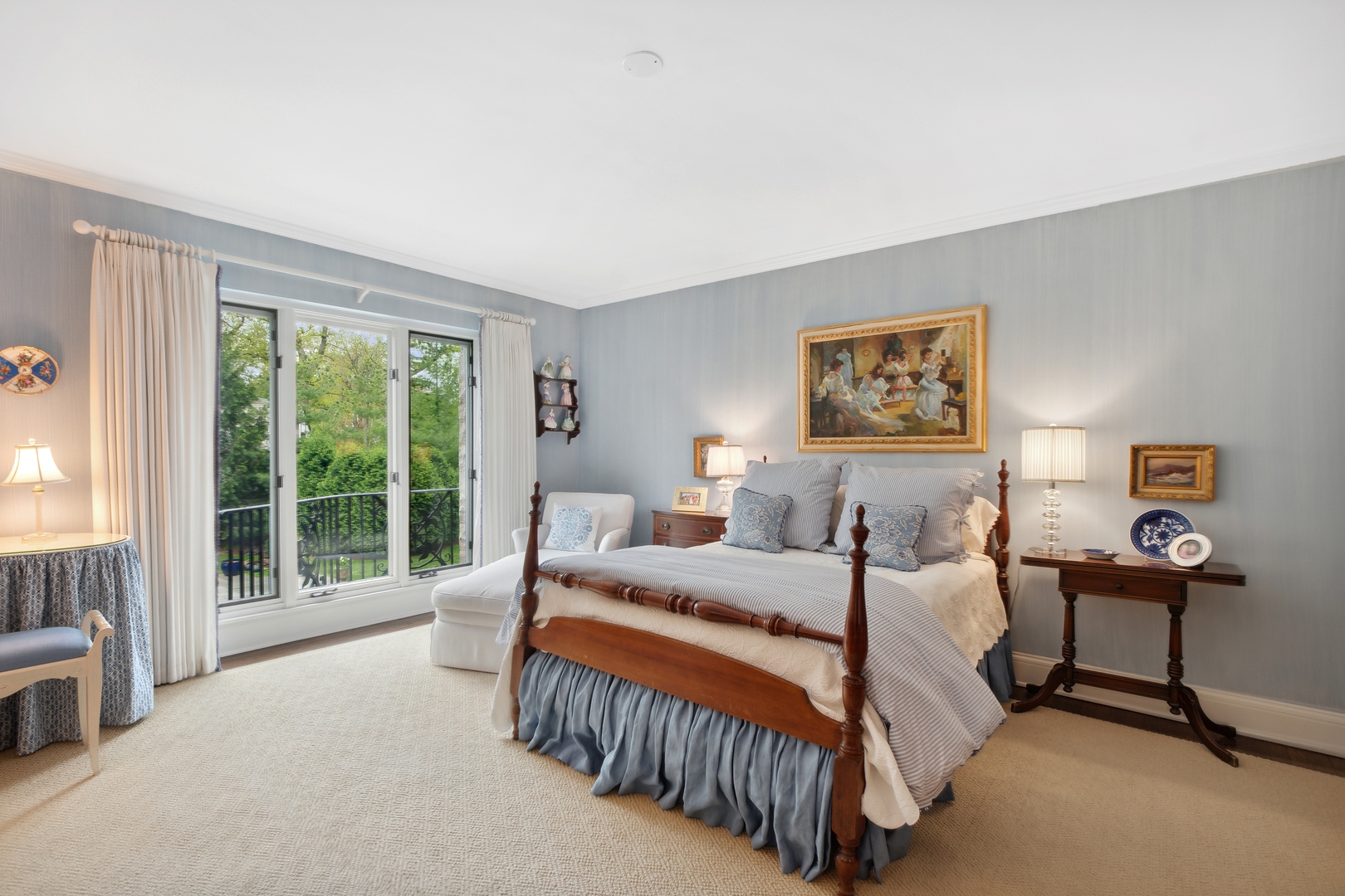 940 Private Road Winnetka, IL 60093 - Photo 45 of 68 a bedroom with a bed and a large window