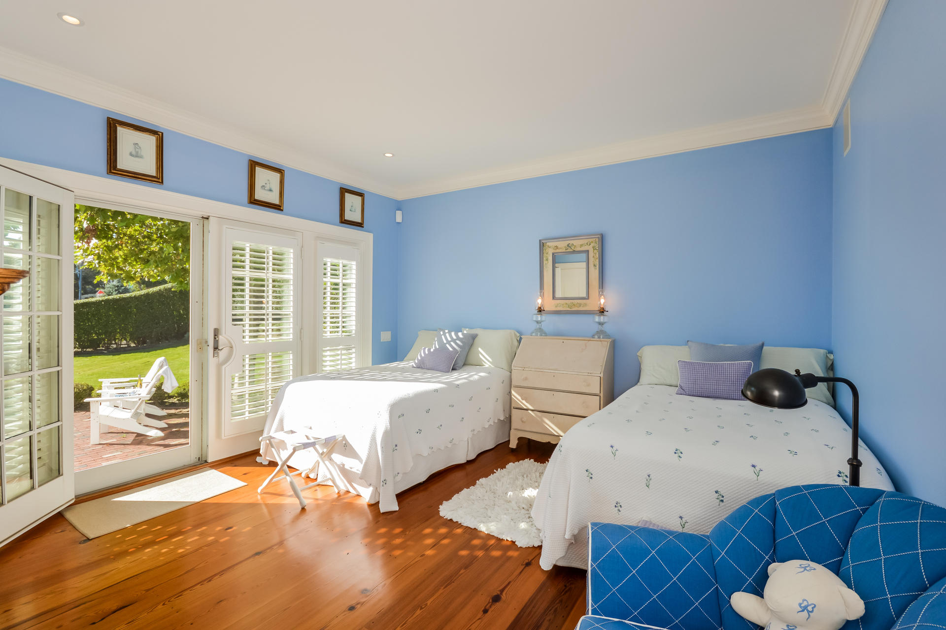 58 Pond Street Chatham, MA 02633 - Photo 32 of 38 a bedroom with two beds and large windows