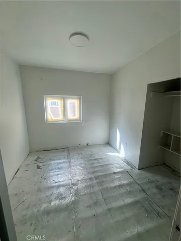 a view of a livingroom with a window