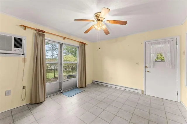 a view of an empty room with window