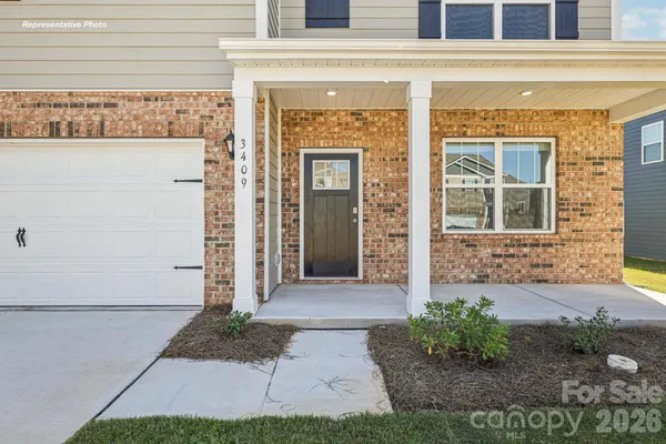 a front view of a house