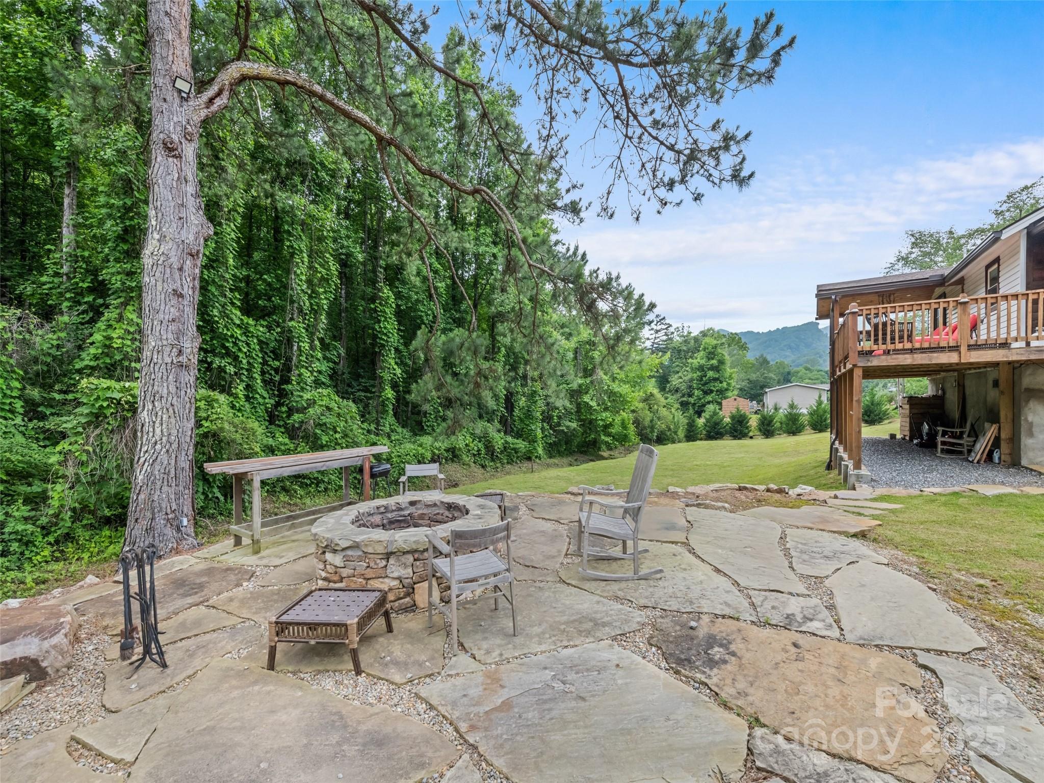 229 Yellow Bird Br Road Sylva, NC 28779 - Photo 8 of 34 a view of a chairs and tables in the patio