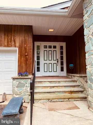 a view of a entryway of a house