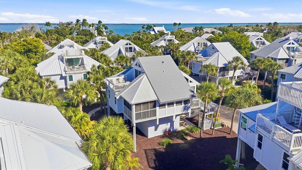 5000 Gasparilla Road, Unit 16 Boca Grande, FL 33921 - Photo 29 of 46 an aerial view of a house with a ocean view