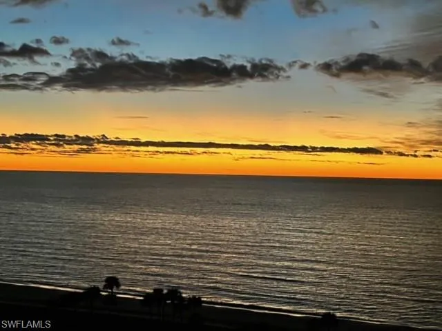 a view of an ocean and beach