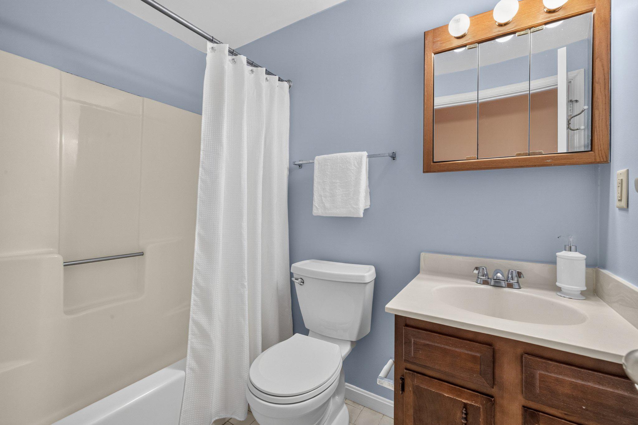 10820 Gambrill Park Road Frederick, MD 21702 - Photo 15 of 36 Freshly painted hallway bathroom with shower/tub.