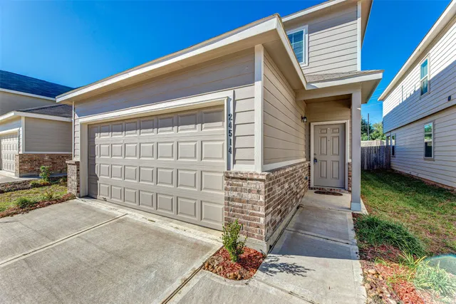 a view of a porch with a wooden fence