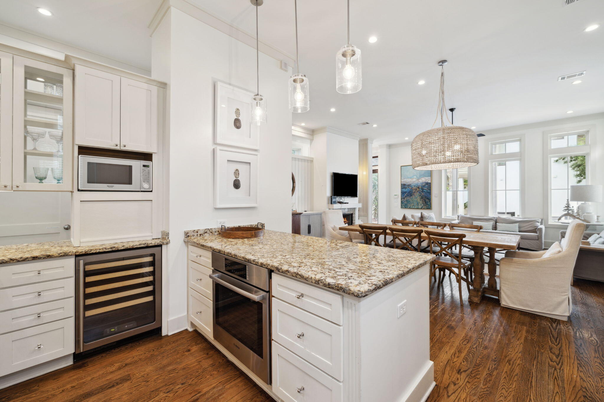 92 North Winston Lane Inlet Beach, FL 32461 - Photo 12 of 44 a kitchen with stainless steel appliances granite countertop a stove and cabinets