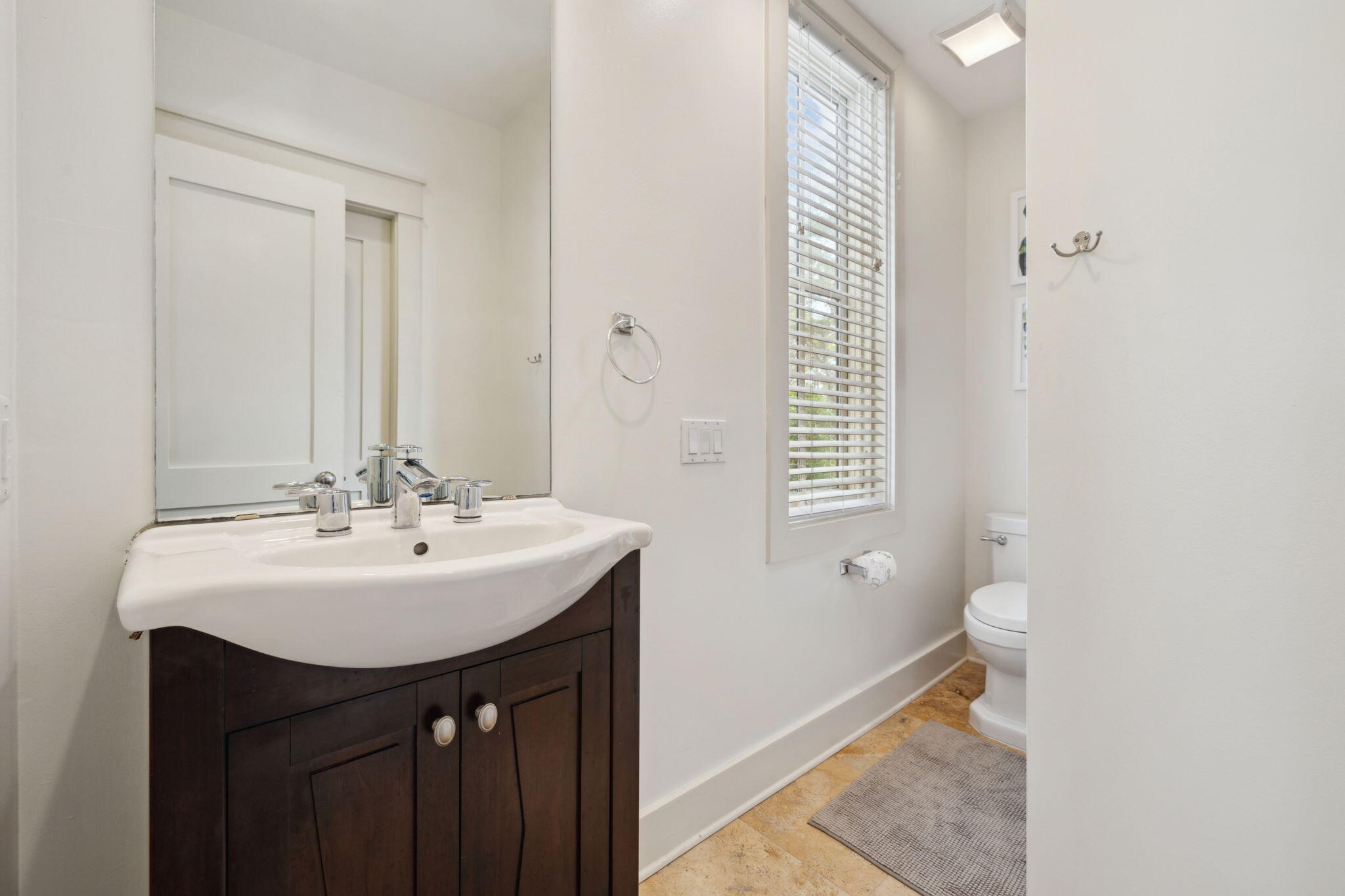 92 North Winston Lane Inlet Beach, FL 32461 - Photo 17 of 44 a bathroom with a sink a toilet and shower