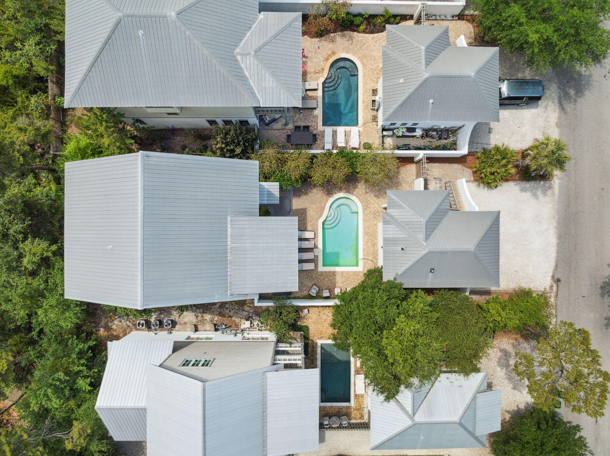 92 North Winston Lane Inlet Beach, FL 32461 - Photo 39 of 44 an aerial view of a house with yard and trees in the background
