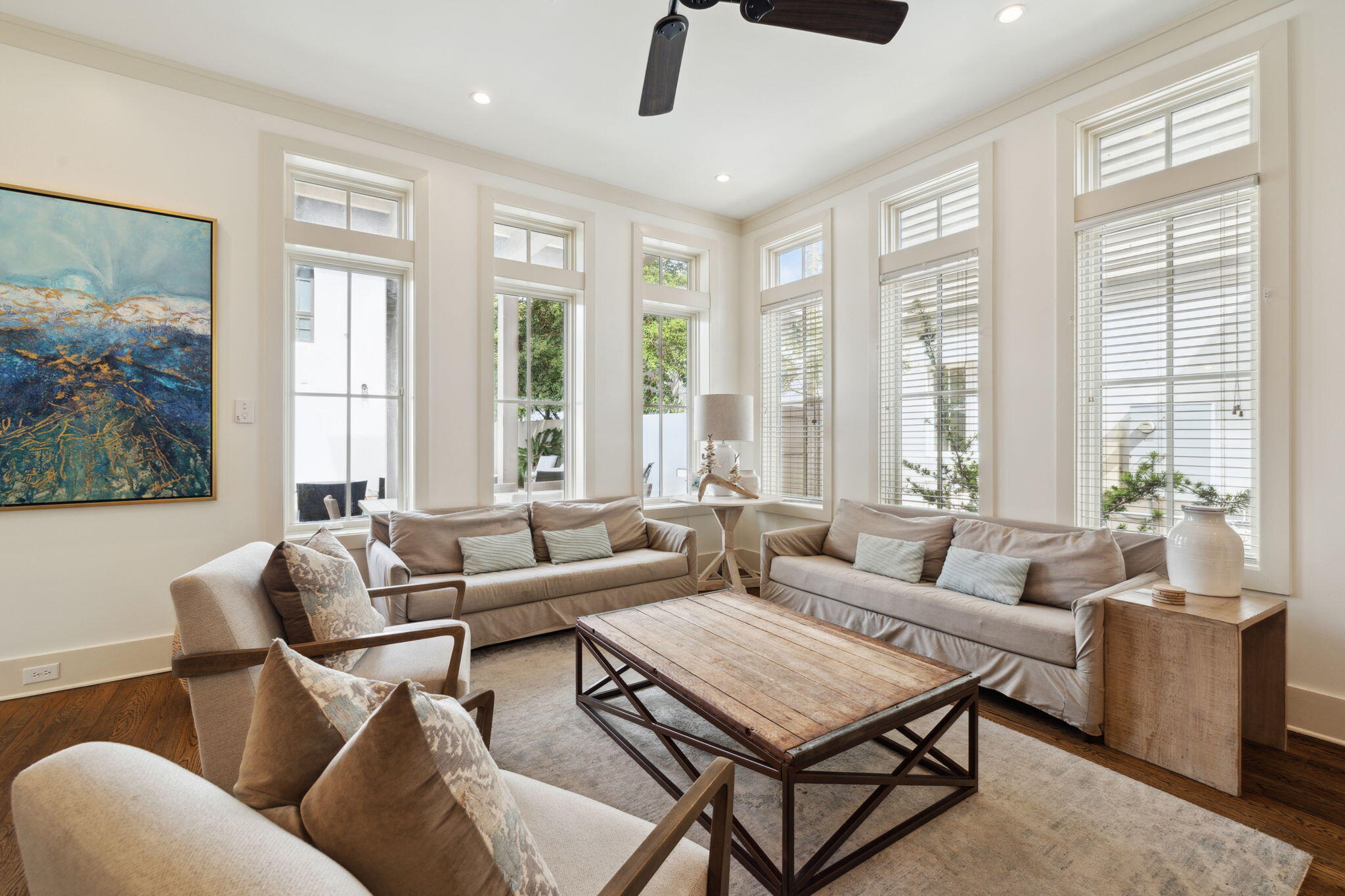 92 North Winston Lane Inlet Beach, FL 32461 - Photo 9 of 44 a living room with furniture and large windows