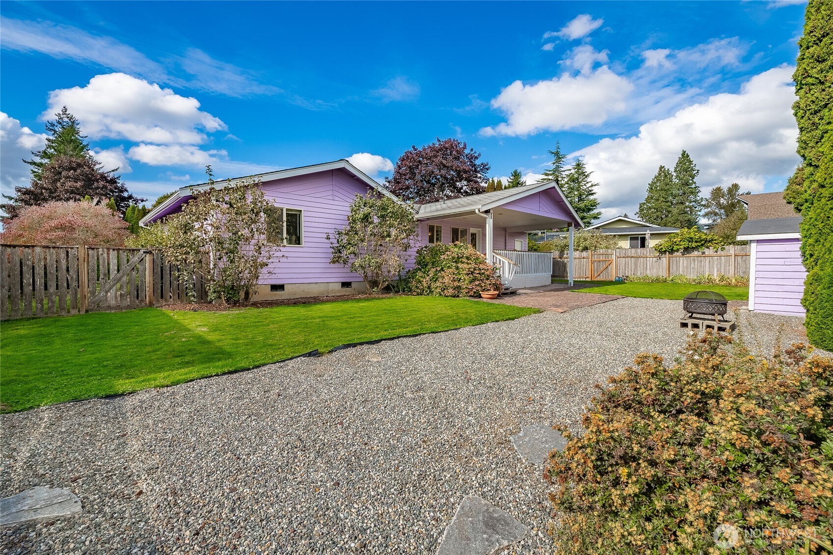 2136 Hawthorne Street Ferndale, WA 98248 - Photo 5 of 26 a view of a house with a big yard and potted plants