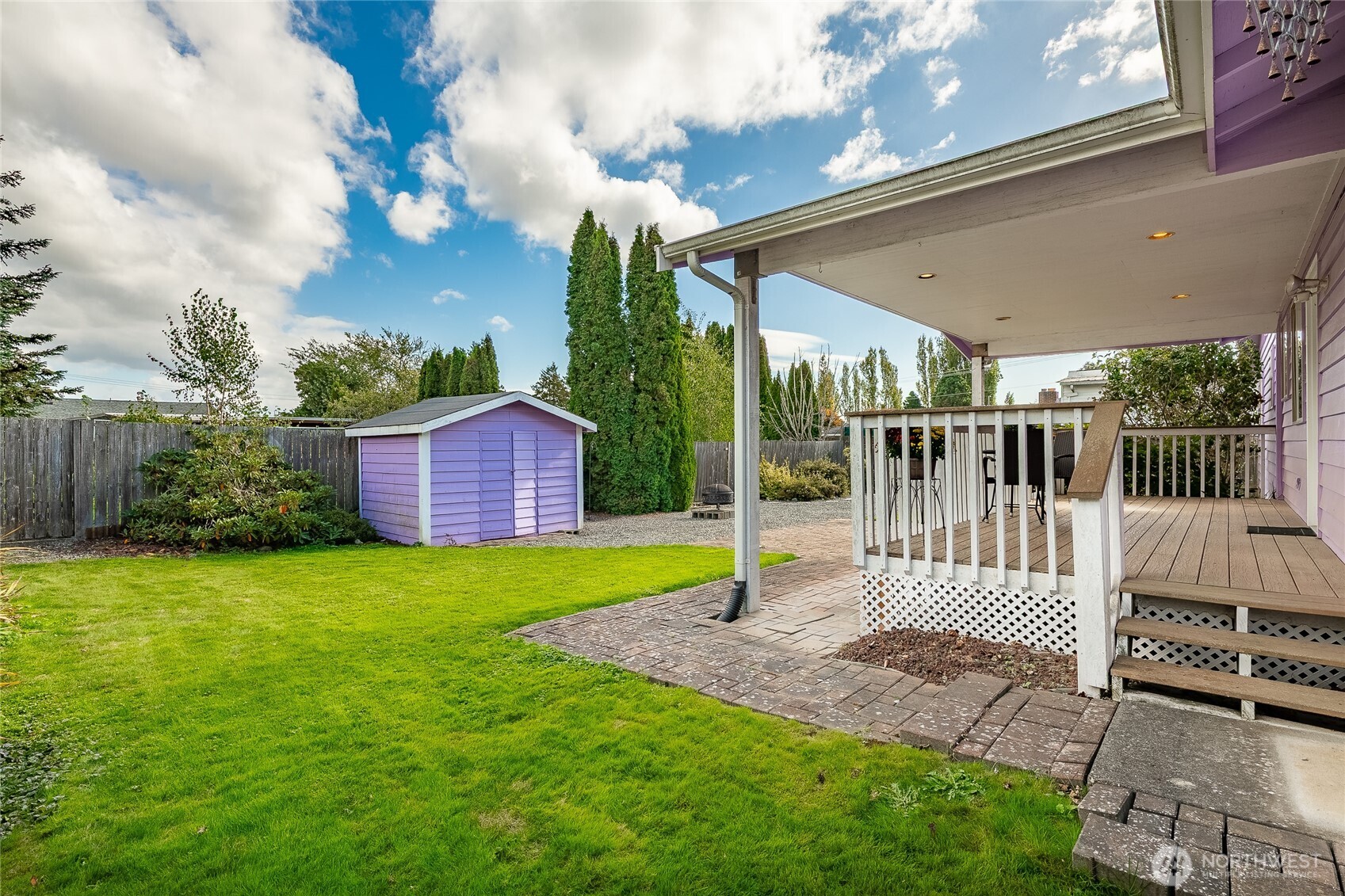 2136 Hawthorne Street Ferndale, WA 98248 - Photo 7 of 26 a view of a chair and table in the garden