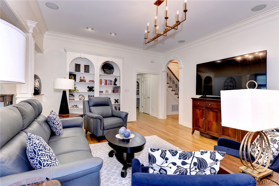 205 Portmarnoch Williamsburg, VA 23188 - Photo 17 of 49 a living room with furniture and a fireplace