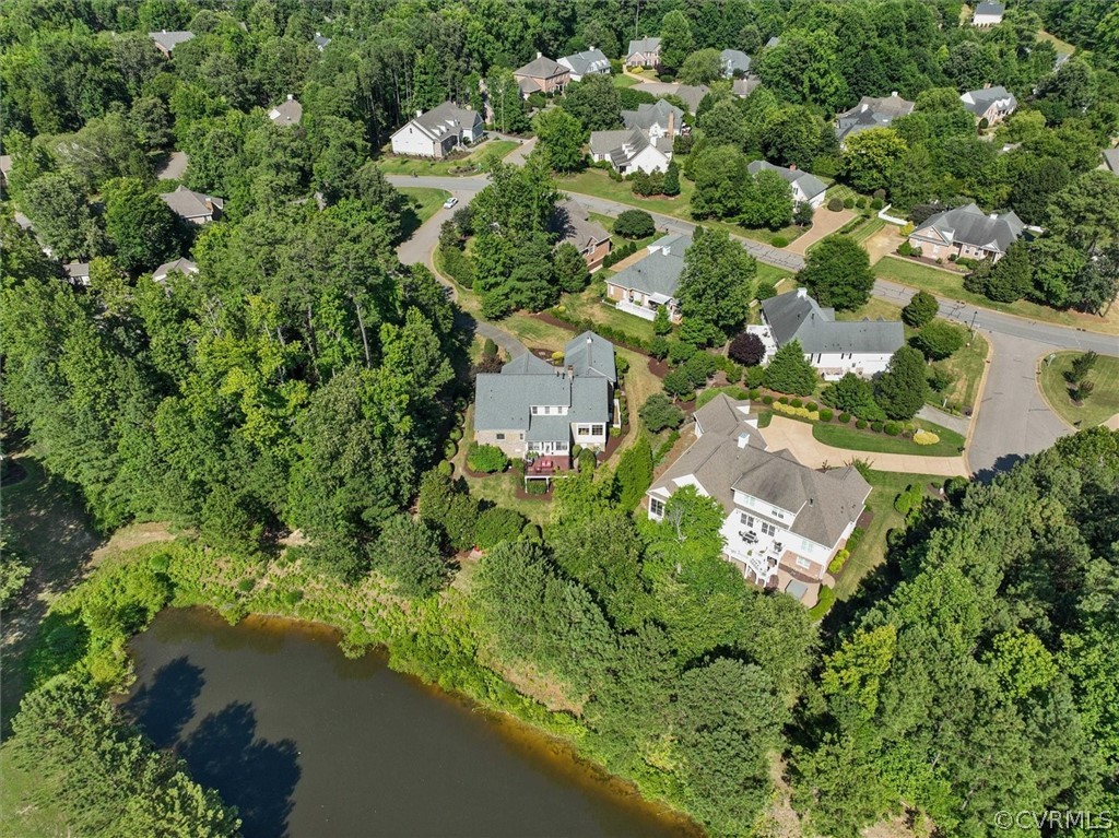 205 Portmarnoch Williamsburg, VA 23188 - Photo 45 of 49 an aerial view of residential houses with outdoor space and trees all around