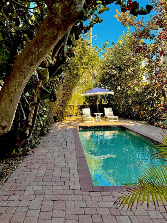 6525 Engram Road New Smyrna Beach, FL 32169 - Photo 32 of 36 a view of a swimming pool with a patio