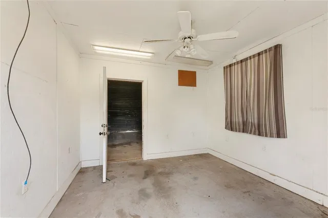 a view of backyard with green space