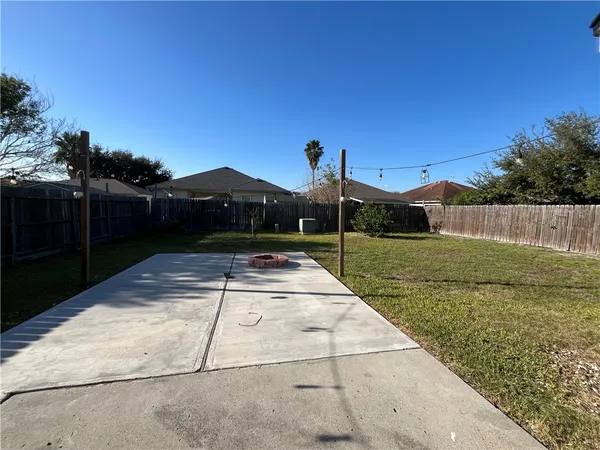 a house view with garden space