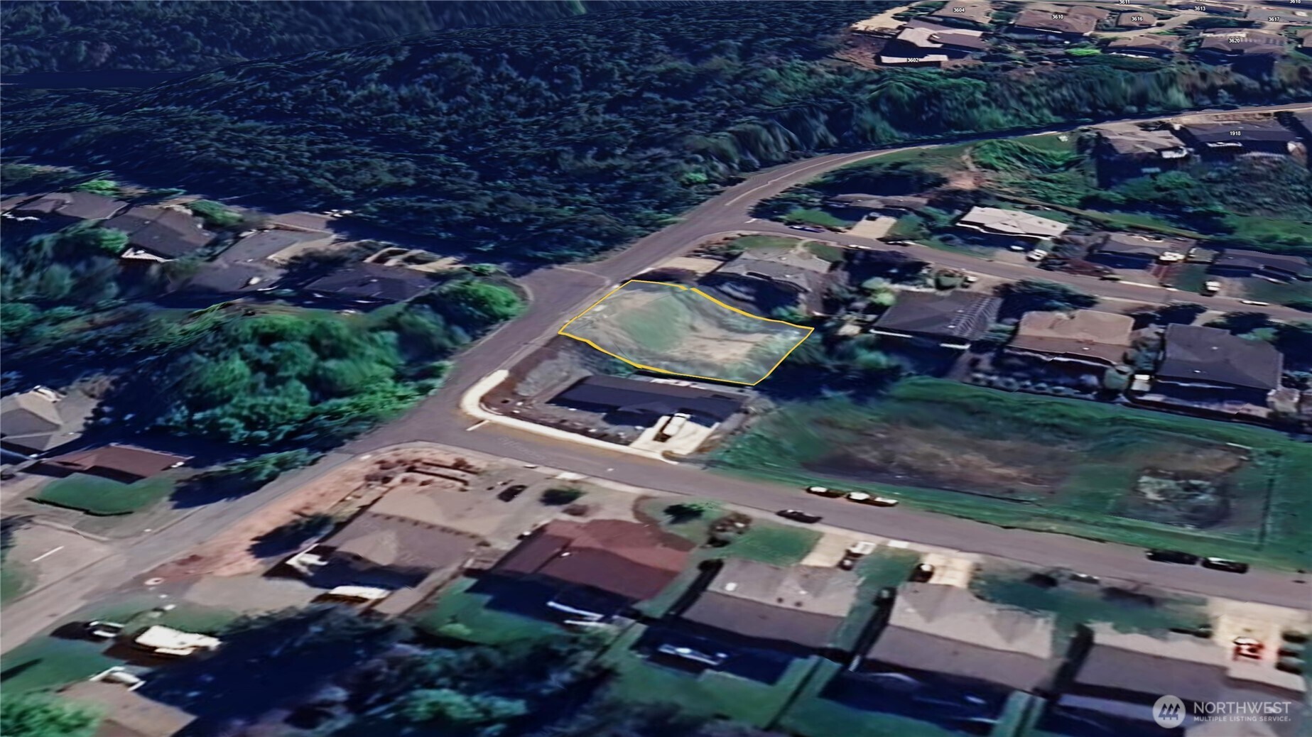 1810 Kansas Avenue Anacortes, WA 98221 - Photo 8 of 8 an aerial view of a house with a garden