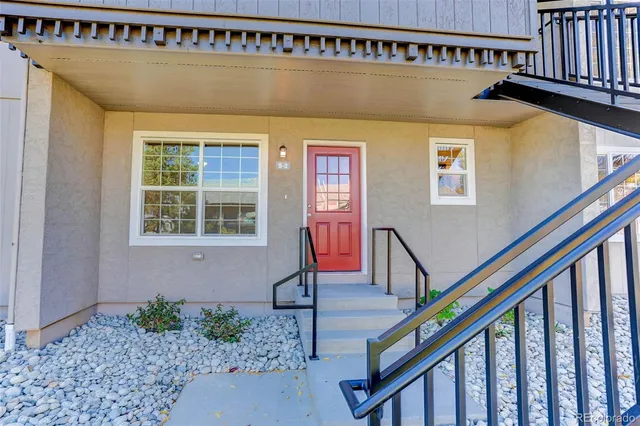 a front view of a house