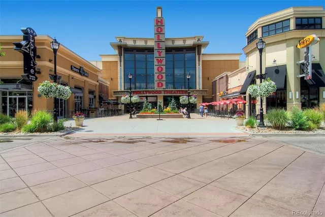 a front view of a building with street