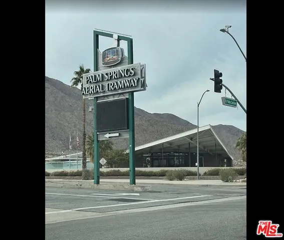 a front view of a building with a street