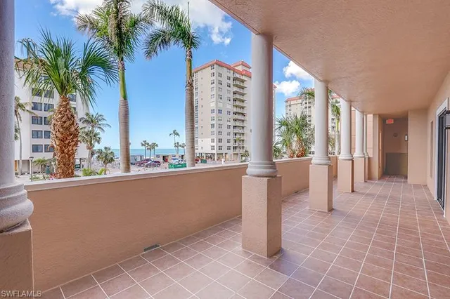 a view of city from balcony