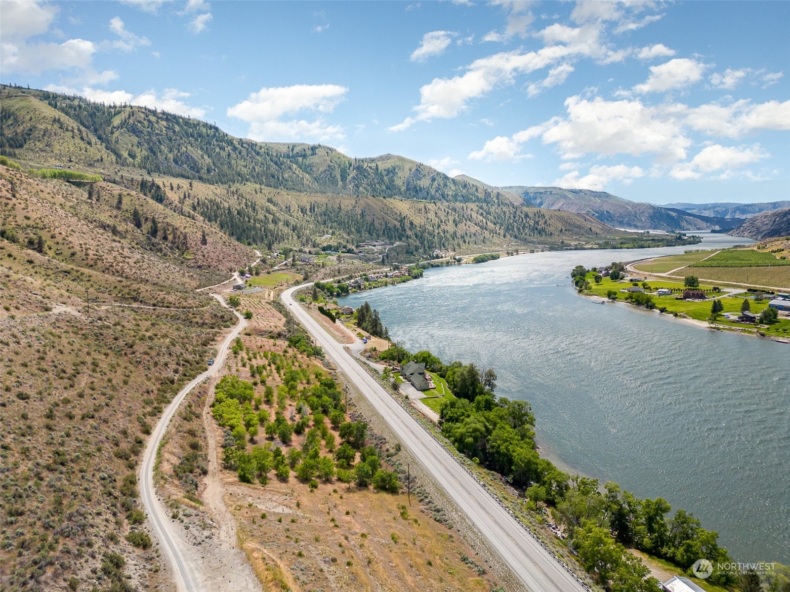 X Riverview Road Orondo, WA 98843 - Photo 1 of 11 a view of a lake with a mountain