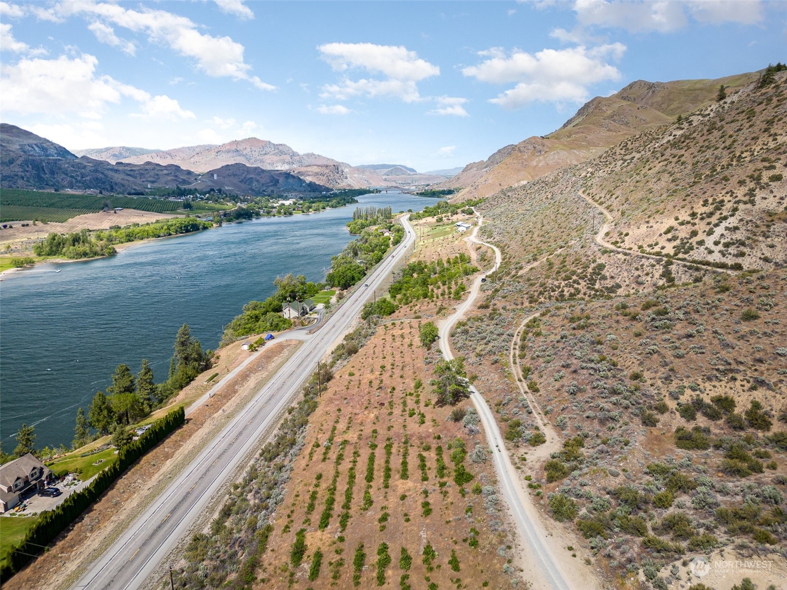 X Riverview Road Orondo, WA 98843 - Photo 3 of 11 a view of a lake and a mountain
