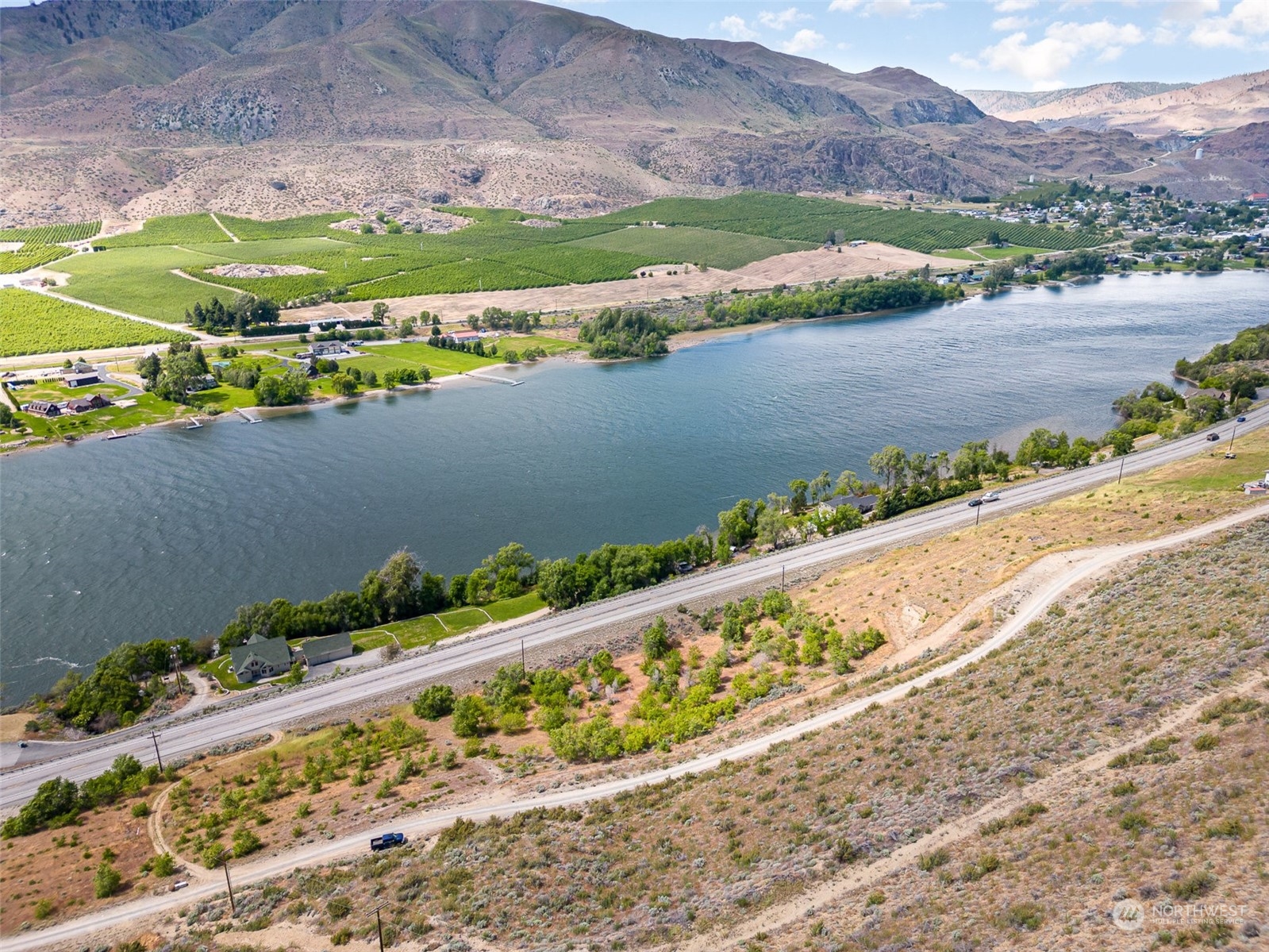 X Riverview Road Orondo, WA 98843 - Photo 7 of 11 a view of a city with a lake