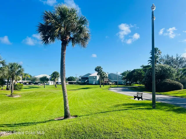 a view of yard with green space