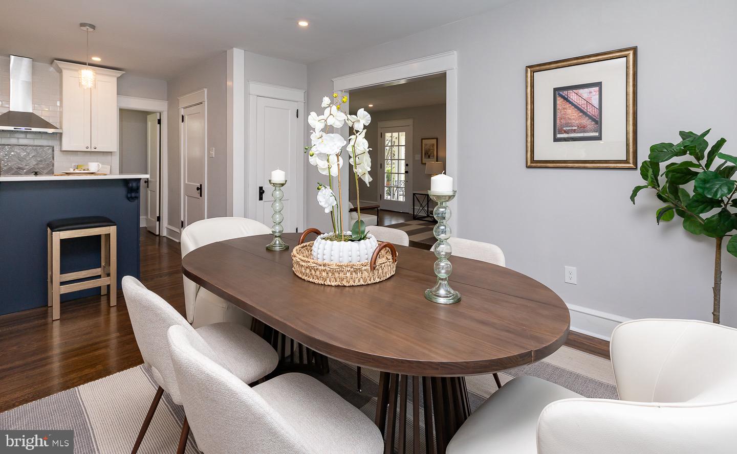 324 Strathmore Road Havertown, PA 19083 - Photo 12 of 53 a view of a dining room with furniture and wooden floor