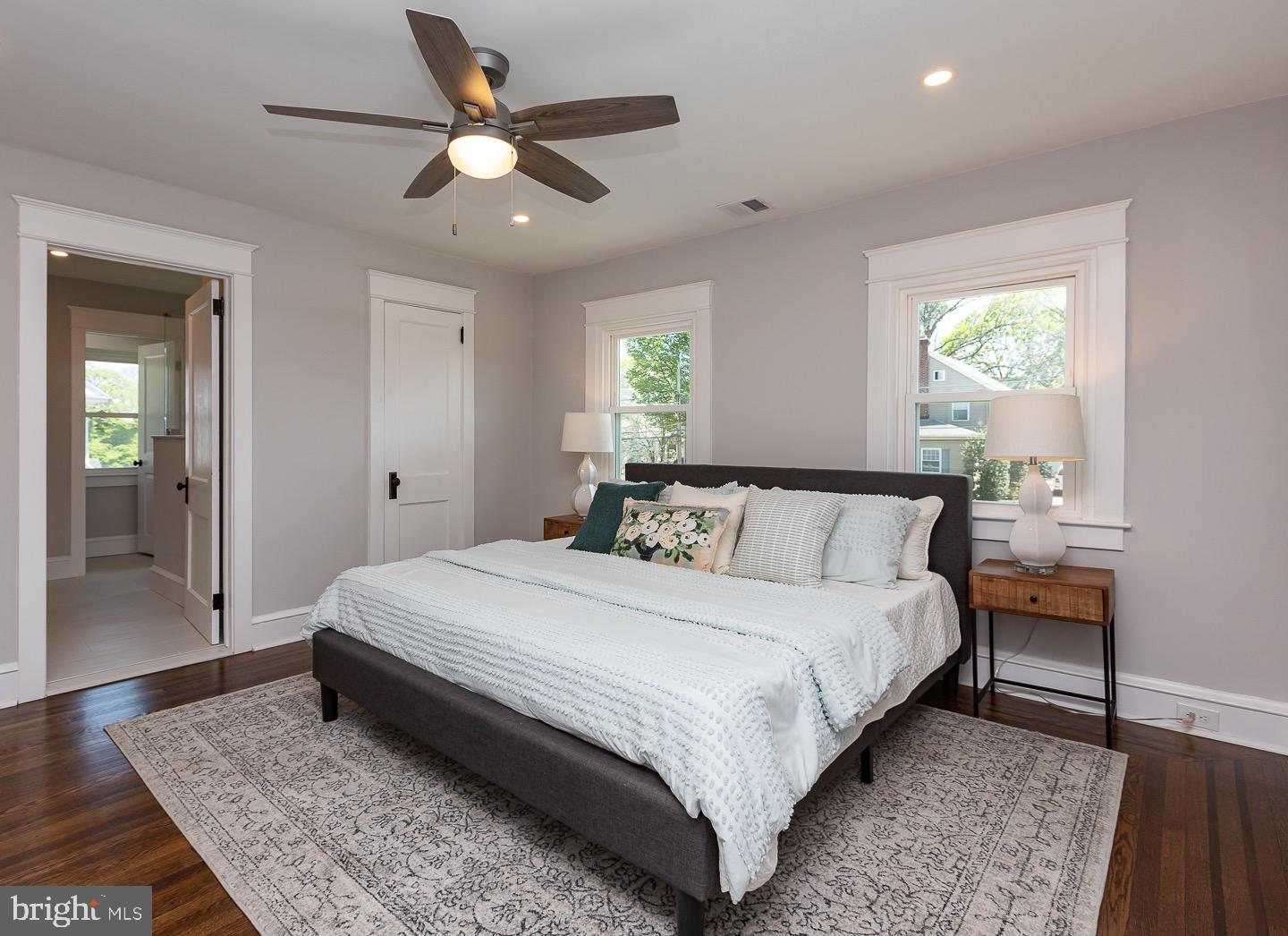 324 Strathmore Road Havertown, PA 19083 - Photo 23 of 53 a spacious bedroom with a bed and a table