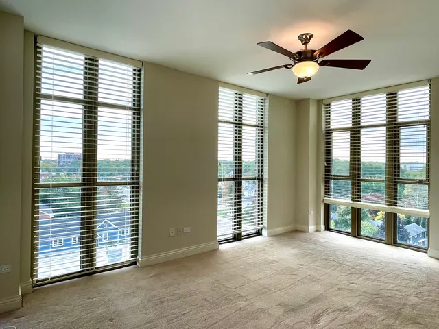 a view of livingroom with a large window