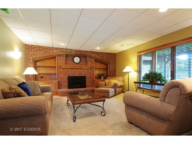3737 Wolf Road Oswego, IL 60543 - Photo 13 of 25 a living room with furniture and a fireplace