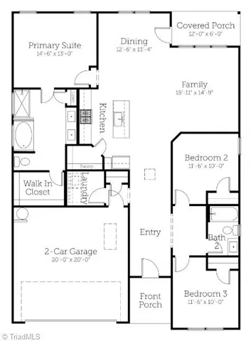 $359,990 | 3537 Spring Hope Court, Kernersville, NC 27284