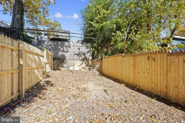 a view of wooden fence