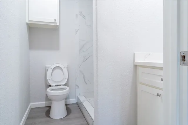 a view of bathroom with toilet